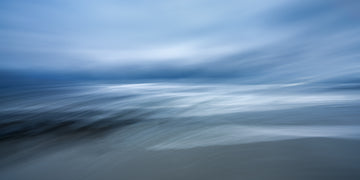 Blue Yonder | Blue Abstract Seascape during a Storm