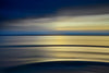 'Azure' ©Johann Montet, Abstract Fine Art Photography of a blue and gold sunrise over the Coral Sea, Far North Queensland