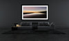Tequila Sunrise, abstract photography ©Johann Montet on the wall of a modern lounge room